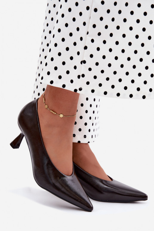 Chaussures pointues avec talons CzekoladoĮe Silenta
