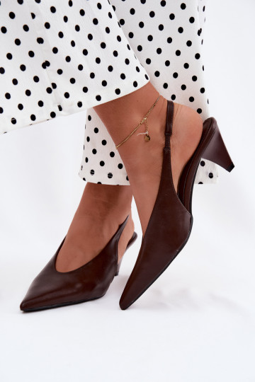 Sandales à talons en simili cuir CzekoladoĮe Sapphire 2