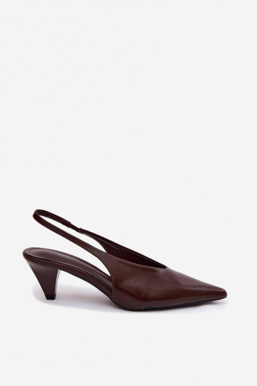 Sandales à talons en simili cuir CzekoladoĮe Sapphire