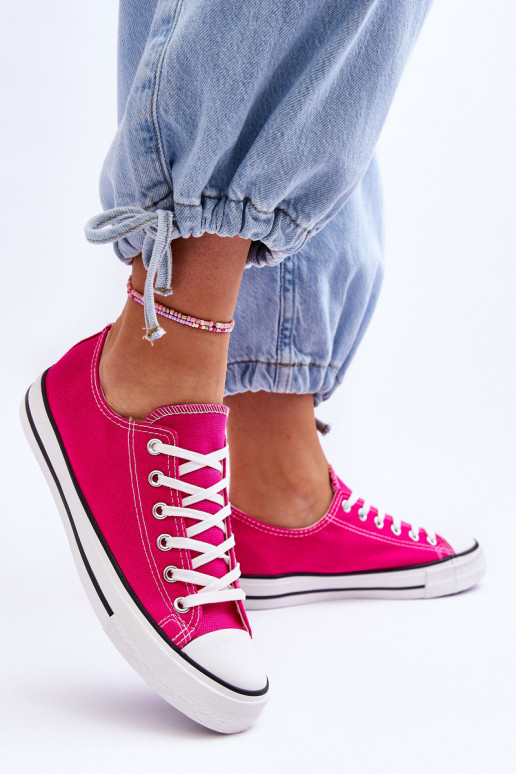 Baskets basses classiques pour femmes en rose Vegas