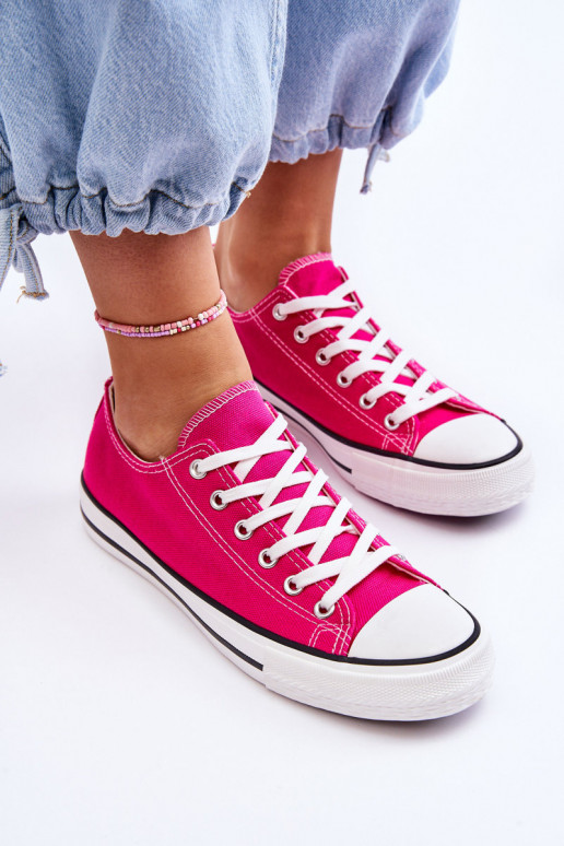 Baskets basses classiques pour femmes en rose Vegas