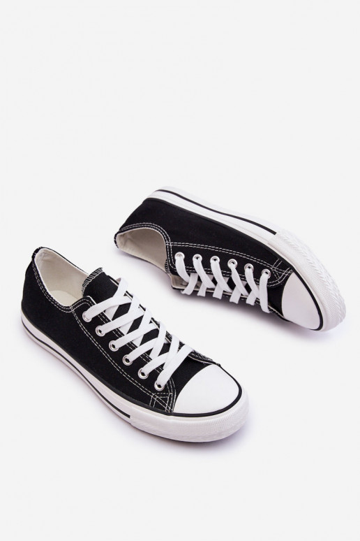 Baskets basses classiques pour femmes en noir Vegas