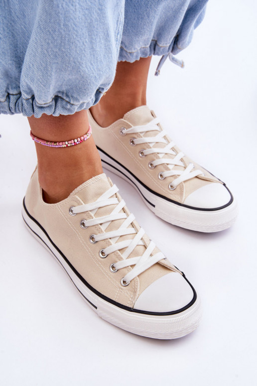 Baskets basses classiques pour femmes en ivoire Vegas