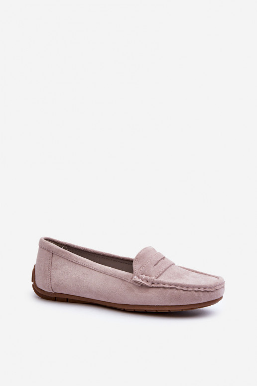 Mocassins élégants violets en daim Lenvie