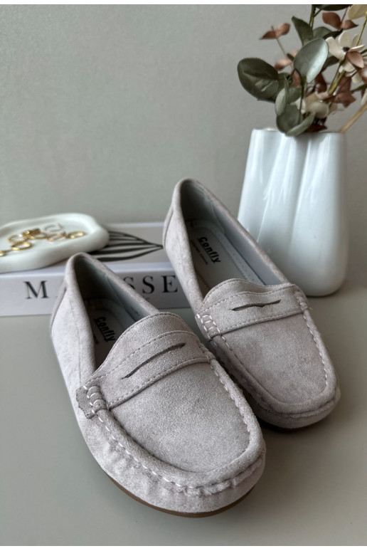 Mocassins élégants violets en daim Lenvie