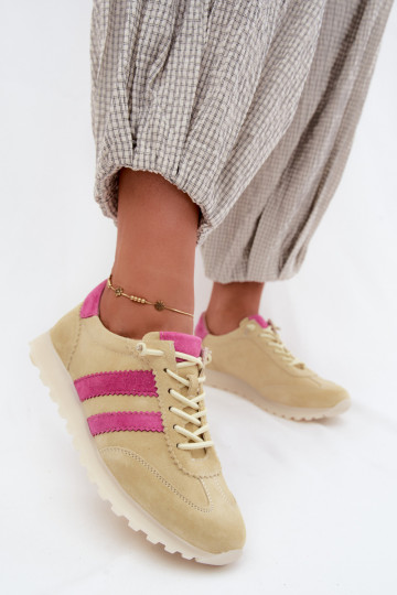 Baskets en daim jaunes Cuddla 2