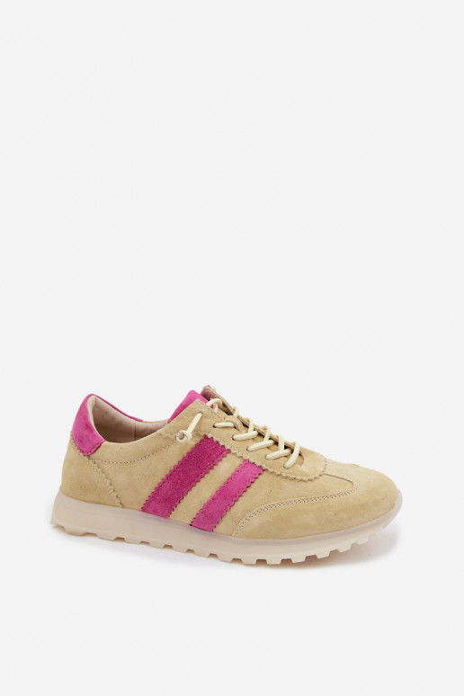 Baskets en daim jaunes Cuddla