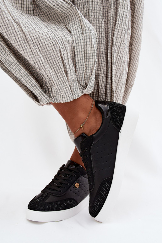 Chaussures modèle baskets Féminin Avec décoration couleur noire Soothe