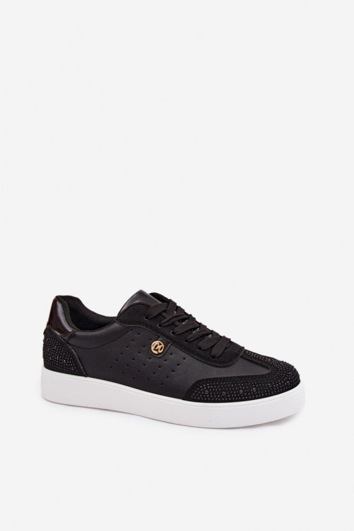 Chaussures modèle baskets Féminin Avec décoration couleur noire Soothe