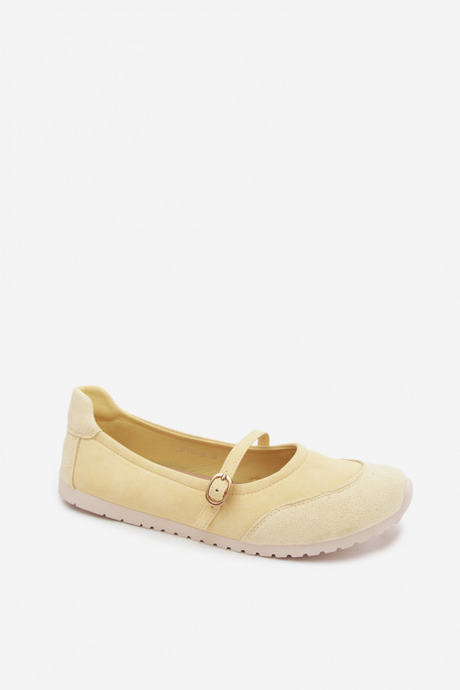 Ballerines sportives jaunes avec brides Charmy