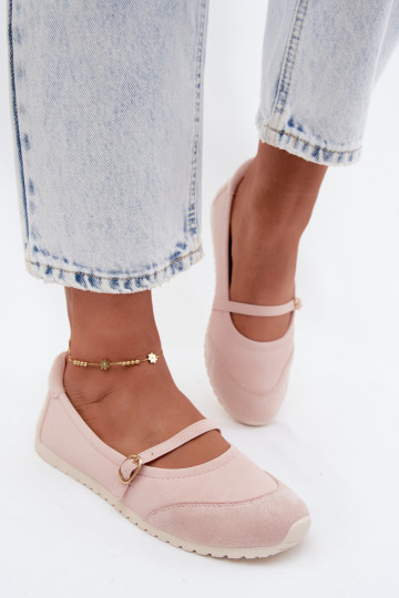 Ballerines Style sportif avec des sangles couleur rose Charmy