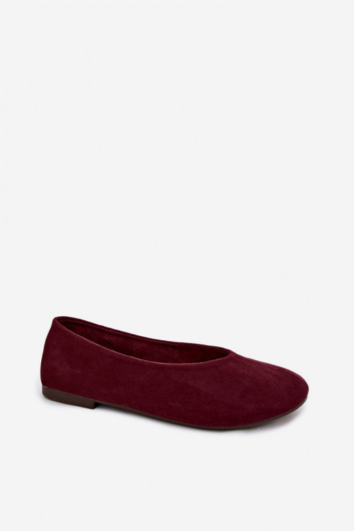 Ballerines violettes en daim synthétique Camdena