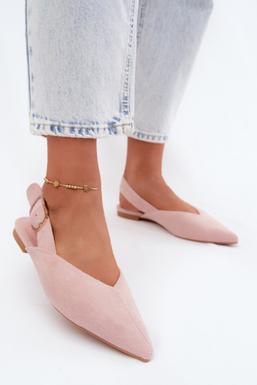 Ballerines roses avec boucles Tanelia