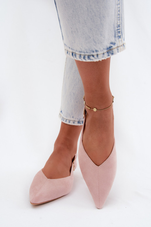 Ballerines roses avec boucles Tanelia