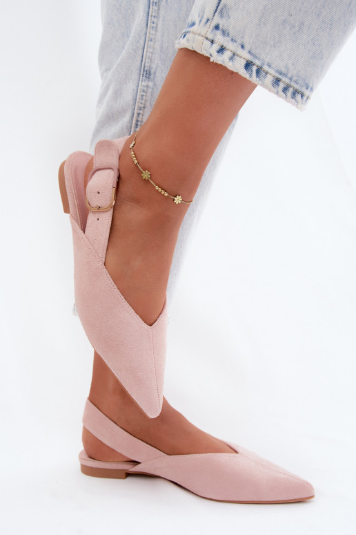 Ballerines roses avec boucles Tanelia