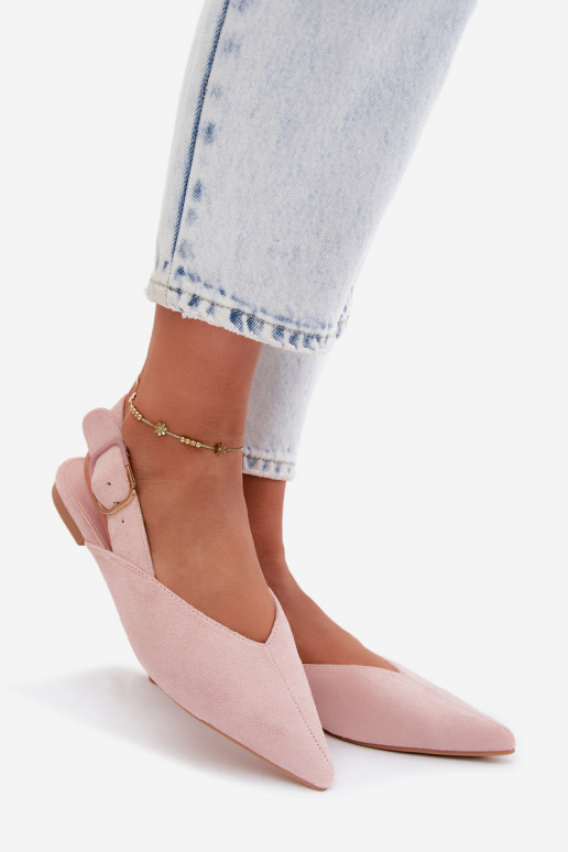 Ballerines roses avec boucles Tanelia
