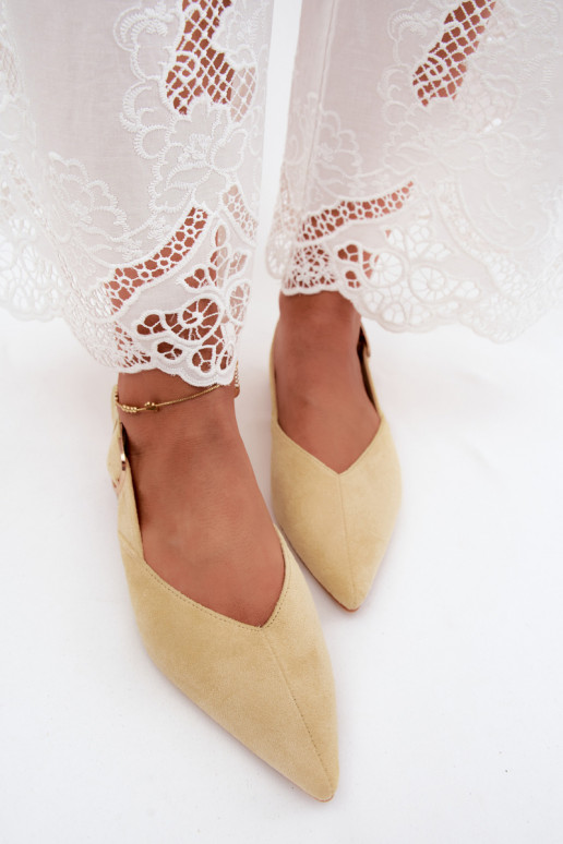 Ballerines jaunes avec boucles Tanelia