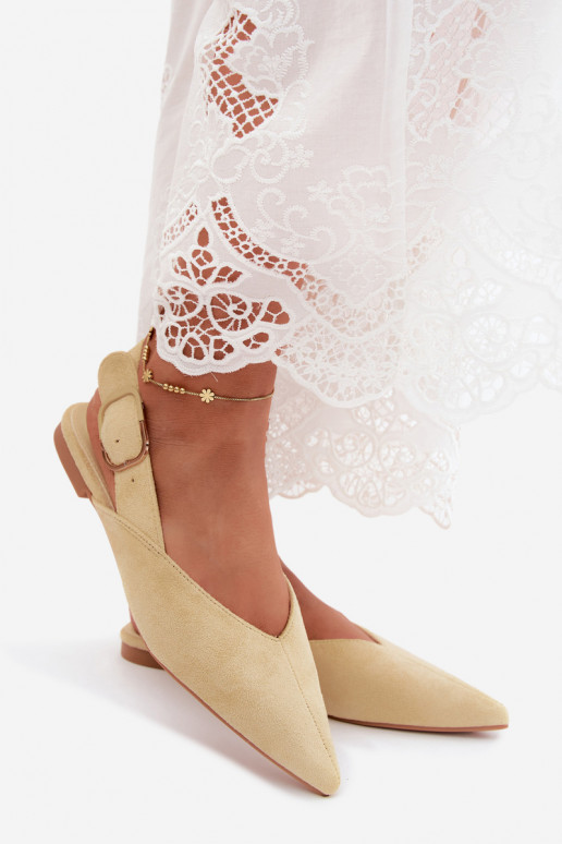 Ballerines jaunes avec boucles Tanelia