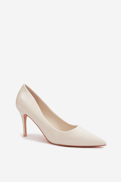 Chaussures à talons hauts en cuir synthétique avec effet verni Zgaszona Biel Tropessa