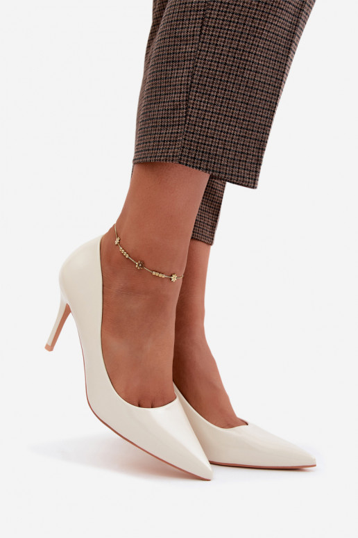 Chaussures à talons hauts en cuir synthétique avec effet verni Zgaszona Biel Tropessa