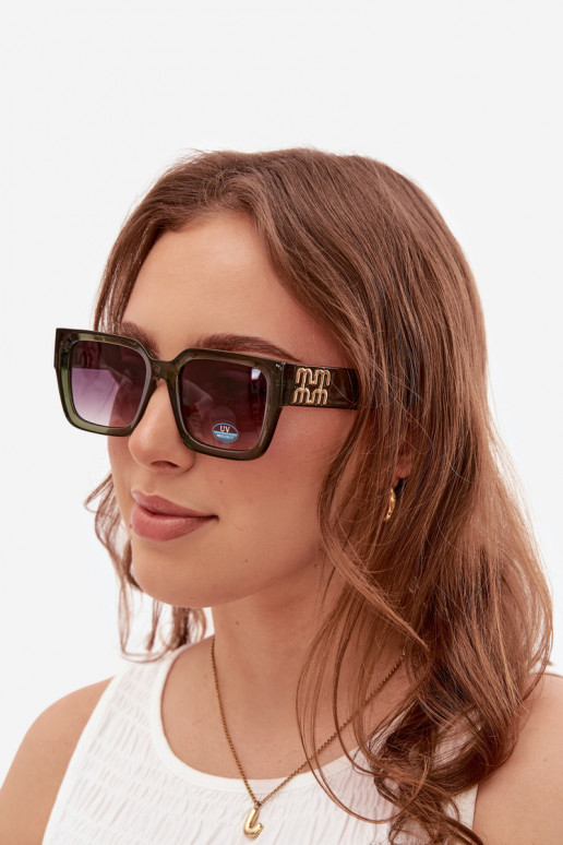 Lunettes de soleil vertes pour femmes