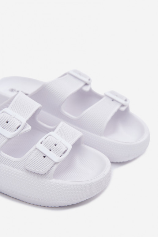 Chaussons pour femmes avec mousse et bandes blanches Sharmen