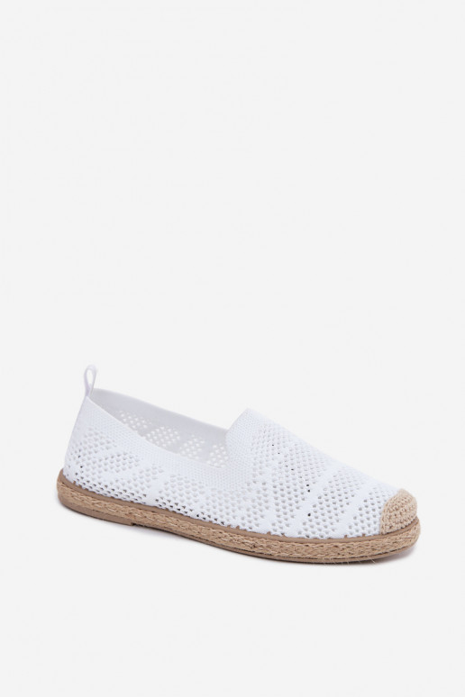 Espadrilles blanches ajourées Candessa