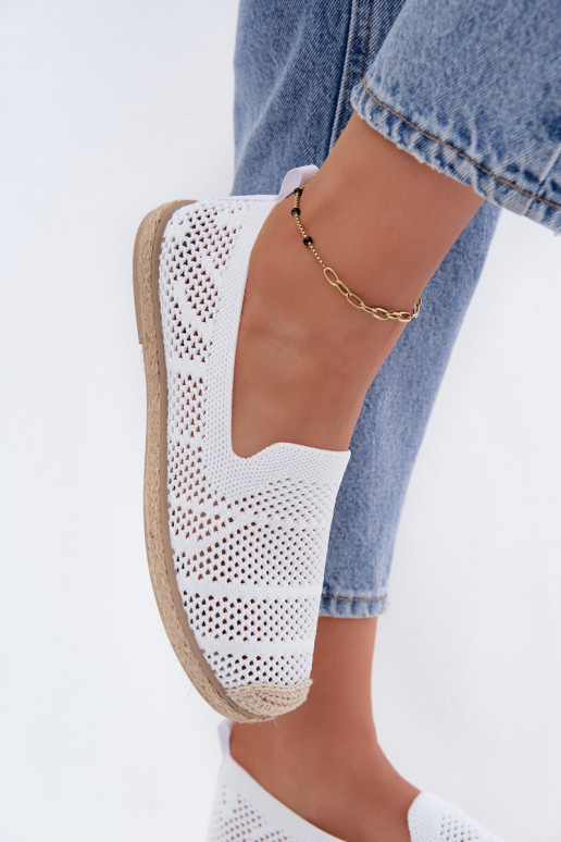 Espadrilles blanches ajourées Candessa
