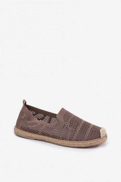 Espadrilles kaki ajourées Candessa