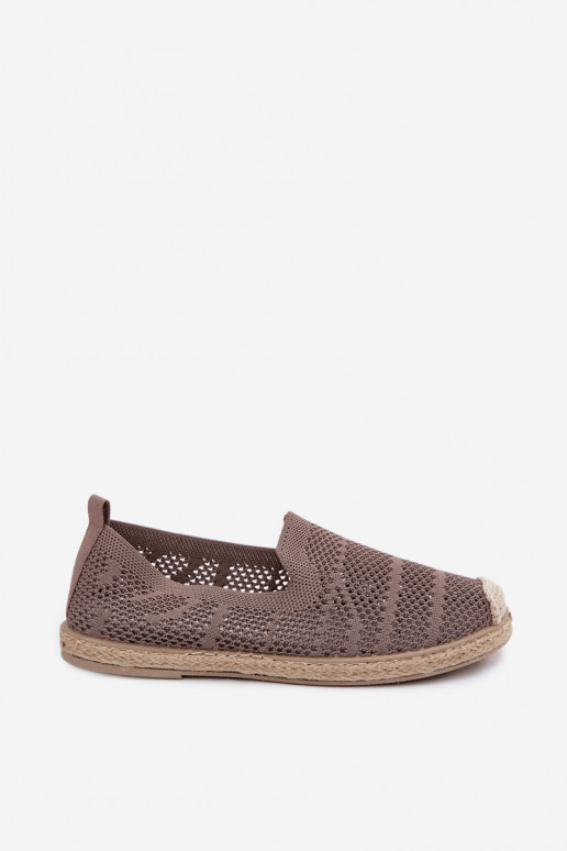 Espadrilles kaki ajourées Candessa