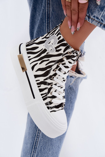Chaussures décontractées avec plateforme Zebra Meloria