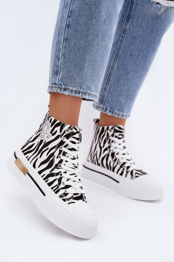 Chaussures décontractées avec plateforme Zebra Meloria 2