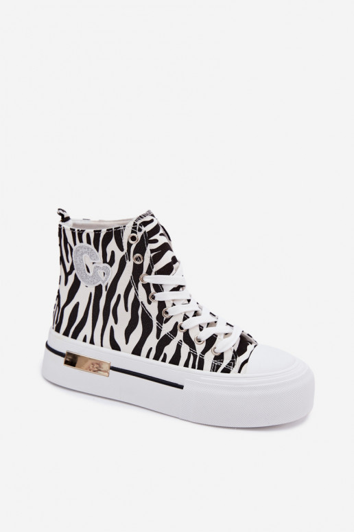 Chaussures décontractées avec plateforme Zebra Meloria