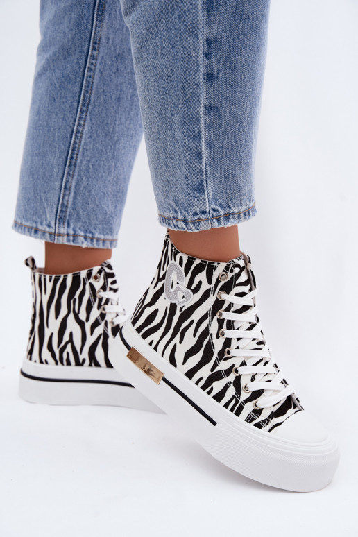 Chaussures décontractées avec plateforme Zebra Meloria