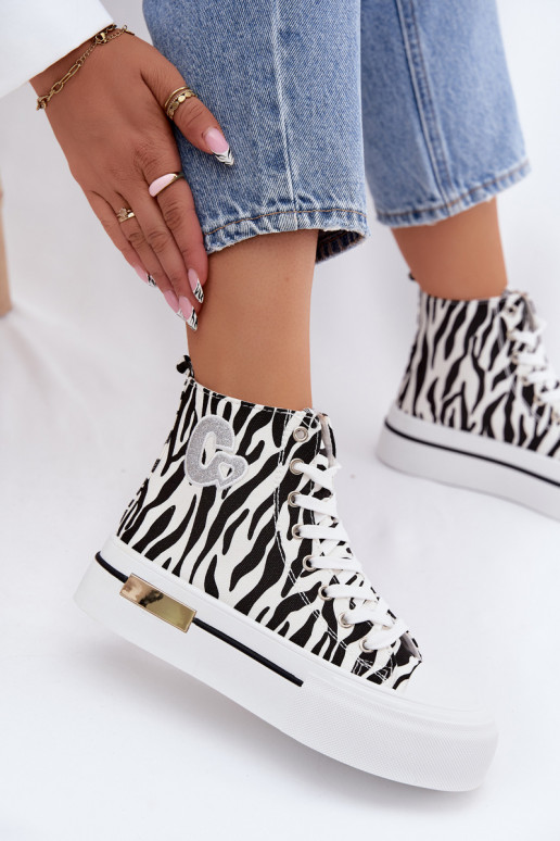 Chaussures décontractées avec plateforme Zebra Meloria