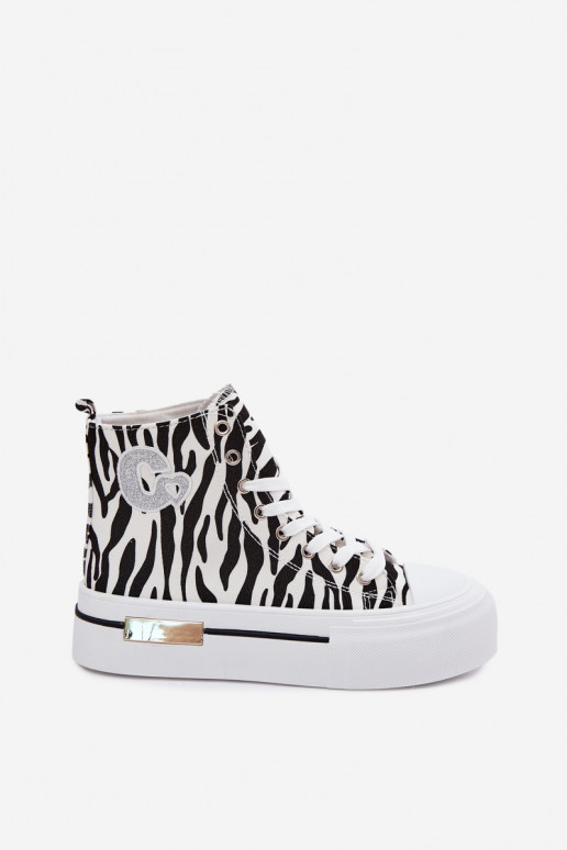 Chaussures décontractées avec plateforme Zebra Meloria