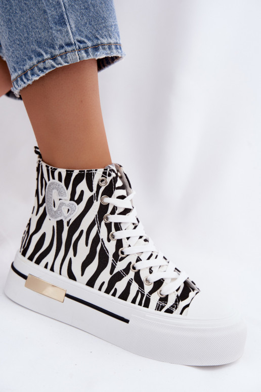 Chaussures décontractées avec plateforme Zebra Meloria