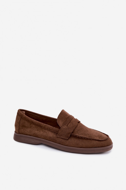 Mocassins en faux daim pour femmes CzekoladoĮe Renelia