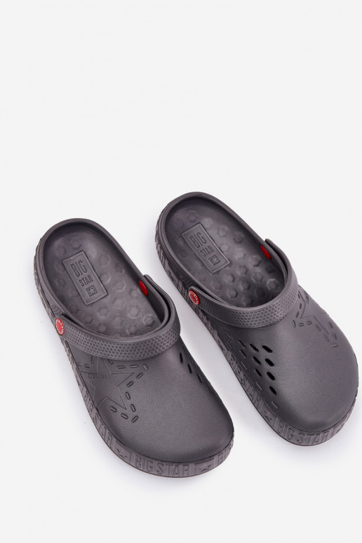 Sabots légers pour hommes Big Star II175007 gris