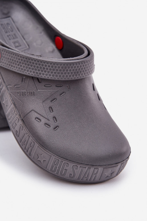 Sabots légers pour hommes Big Star II175007 gris