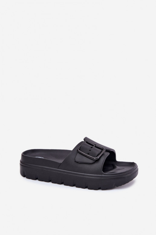 Chaussons légers noirs pour femmes avec boucles Viasara