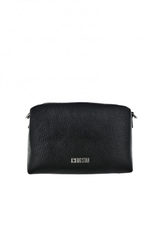 Petit sac noir avec poignées décorées Big Star OO574091