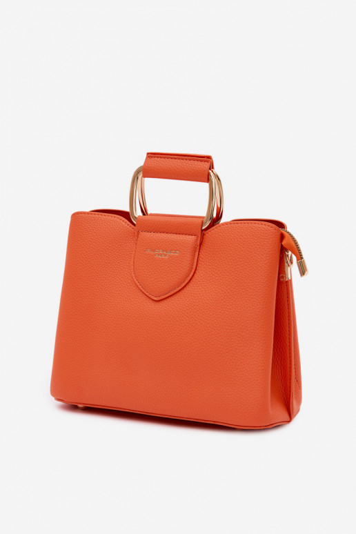 Sac orange en simili cuir Lorielle