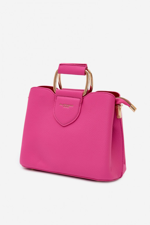 Sac rose en simili cuir Lorielle