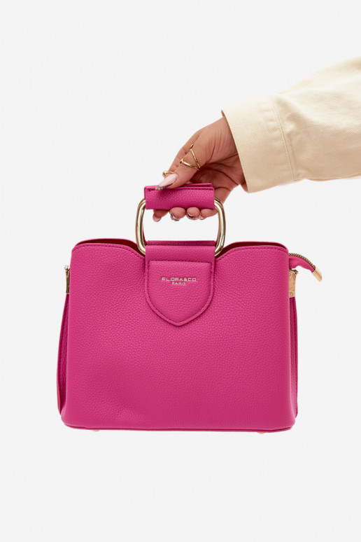 Sac rose en simili cuir Lorielle