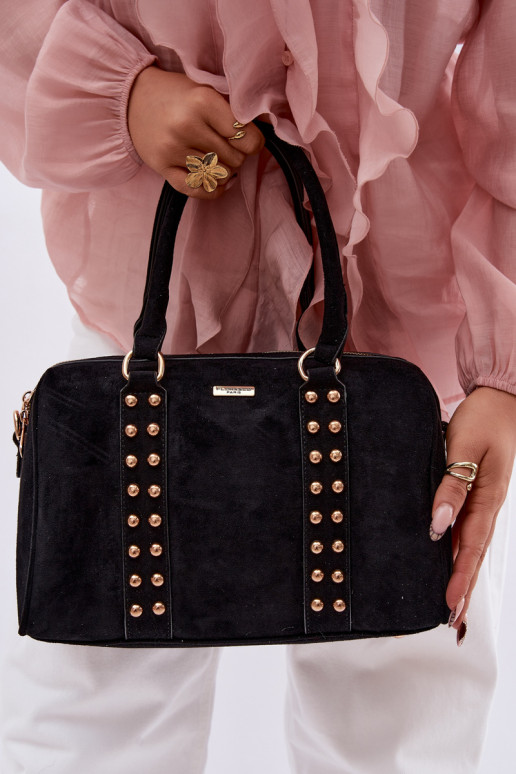 Sac noir avec clous dorés Emelle