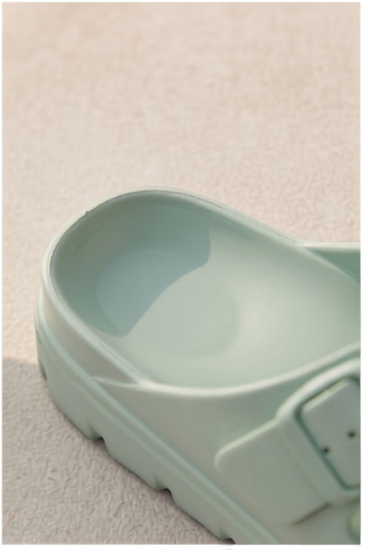 Chaussons femme avec plateforme en mousse en menthe Melorea