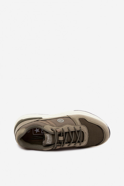 Chaussures de sport pour hommes avec plateforme en vert Hanirin