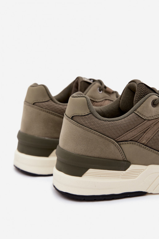 Chaussures de sport pour hommes avec plateforme en vert Hanirin