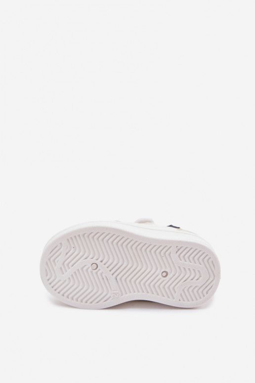 Chaussures de sport pour enfants avec Velcro en blanc Tailva